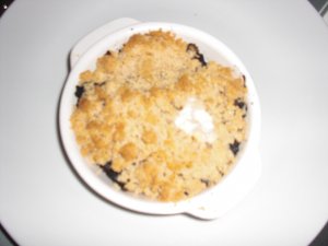 Photo de la recette Crumble de boudin noir aux pommes envoyée par le cuisinier