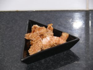 Photo de la recette Crevettes au sésame envoyée par le cuisinier