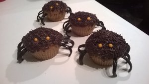 Muffins araignées