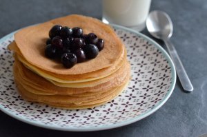 Photo de la recette Pancakes aux myrtilles envoyée par le cuisinier