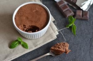 Photo de la recette Mousse au chocolat et à la menthe envoyée par le cuisinier