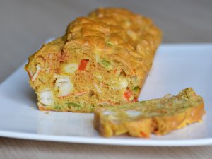 Photo de la recette Cake salé surimi et courgettes envoyée par le cuisinier