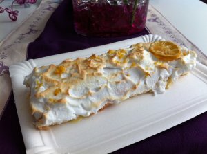 Photo de la recette Bûche au citron meringuée envoyée par le cuisinier