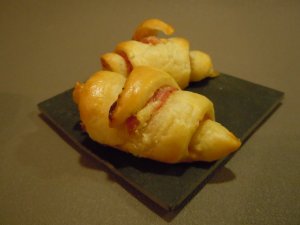 Mini-croissant au jambon