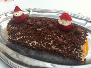 Photo de la recette Bûche Chocolat - Grand Marnier envoyée par le cuisinier