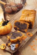 Photo de la recette Cake d'Halloween au potiron et chocolat noir envoyée par le cuisinier