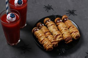 Photo de la recette Saucisses Momies d'Halloween envoyée par le cuisinier