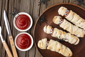 Photo de la recette Saucisses Momies d'Halloween envoyée par le cuisinier