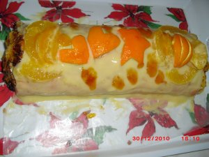 Photo de la recette Bûche à l'orange envoyée par sihemc
