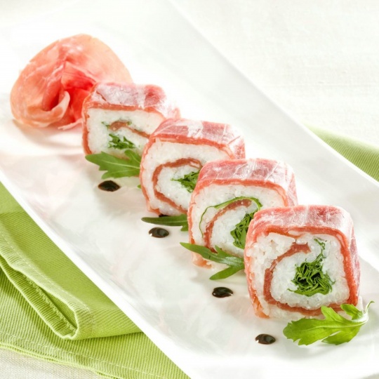 Photo pour la recette Sushi au jambon de Parme envoyée par le cuisinier