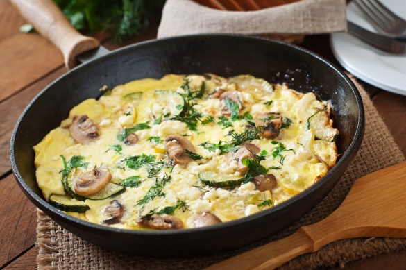 Photo pour la recette Omelette aux champignons envoyée par 